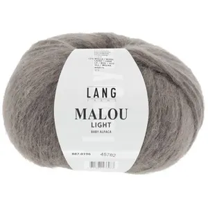 GENERIQUE Pelote d'Alpaga et laine MALOU LIGHT - LANG YARNS(...) - 196 Gris