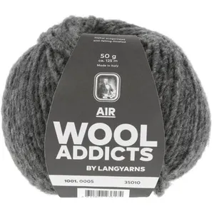 GENERIQUE Pelote de Laine à tricoter AIR - Wool Addicts(...) - 0005 Gris pas cher