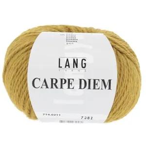 Pelote de Laine et Alpaga à tricoter CARPE DIEM - Lang Yarns 0211 Jaun... pas cher