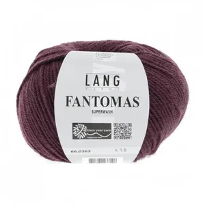 Pelote de Laine à tricoter FANTOMAS - Lang Yarns 263 Violet - 263 Viol...