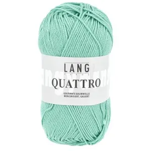 Non communiqué Fil à tricoter 100% coton QUATTRO - Lang Yarns(...) - 173 Vert pas cher