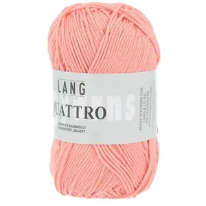 Non communiqué Fil à tricoter 100% coton QUATTRO - Lang Yarns(...) - 29 Rose pas cher