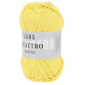 Non communiqué Fil à tricoter 100% coton QUATTRO - Lang Yarns(...) - 49 Jaune
