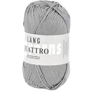 Non communiqué Fil à tricoter 100% coton QUATTRO - Lang Yarns(...) - 23 Bleu pas cher