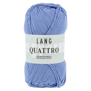 Non communiqué Fil à tricoter 100% coton QUATTRO - Lang Yarns(...) - 21 Bleu
