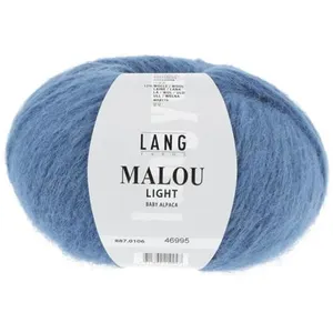 GENERIQUE Pelote d'Alpaga et laine MALOU LIGHT - LANG YARNS(...) - 106 Bleu