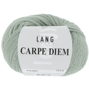 Pelote de Laine et Alpaga à tricoter CARPE DIEM - Lang Yarns 0092 Vert...
