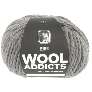 GENERIQUE Pelote de laine FIRE - 100GR - Wool Addicts(...) - 0096 Gris