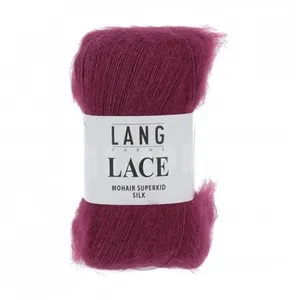 Pelote de Mohair et soie à tricoter LACE - 25 GR - Lang Yarns Rose (66...