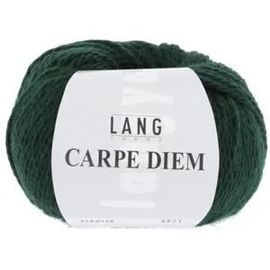 Pelote de Laine et Alpaga à tricoter CARPE DIEM - Lang Yarns 0118 Vert...