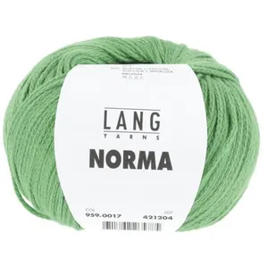 GENERIQUE Pelote de coton à tricoter Norma - Lang Yarns(...) - 17 Vert pas cher