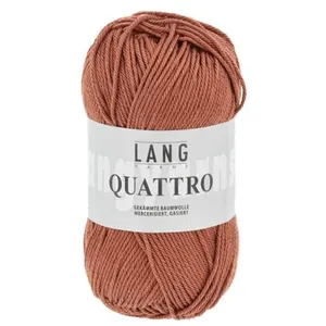 Non communiqué Fil à tricoter 100% coton QUATTRO - Lang Yarns(...) - 15 Rouge pas cher