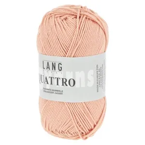 Non communiqué Fil à tricoter 100% coton QUATTRO - Lang Yarns(...) - 27 Rose pas cher