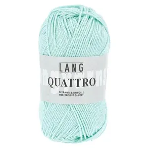 Non communiqué Fil à tricoter 100% coton QUATTRO - Lang Yarns(...) - 158 Bleu pas cher