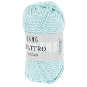 Non communiqué Fil à tricoter 100% coton QUATTRO - Lang Yarns(...) - 172 Bleu pas cher