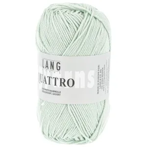 Non communiqué Fil à tricoter 100% coton QUATTRO - Lang Yarns(...) - 58 Vert pas cher
