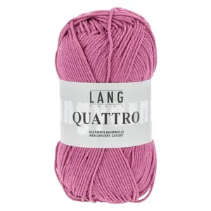 Non communiqué Fil à tricoter 100% coton QUATTRO - Lang Yarns(...) - 85 Rose pas cher