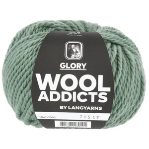 Pelote de Laine Vierge à tricoter GLORY - Wool Addicts 0092 Vert - 009... pas cher