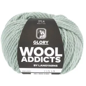 Pelote de Laine Vierge à tricoter GLORY - Wool Addicts 0091 Bleu - 009... pas cher