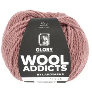 Pelote de Laine Vierge à tricoter GLORY - Wool Addicts 0048 Rose - 004... pas cher