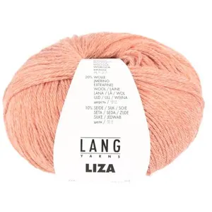 Pelote de laine et soie à tricoter Liza - Lang Yarns 59 Orange - 59 Or... pas cher