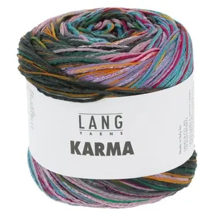 Pelote de coton KARMA - 100GR - Lang Yarns(...) - 0003 Multicolore pas cher