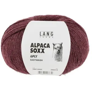 Pelote de laine Alpaca Soxx 6-PLY - 150GR - Lang Yarns 0062 Bordeaux C... pas cher