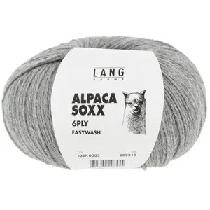 Pelote de laine Alpaca Soxx 6-PLY - 150GR - Lang Yarns 0003 Gris clair...