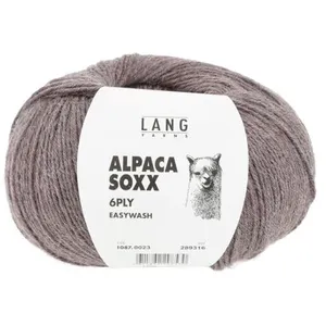 Pelote de laine Alpaca Soxx 6-PLY - 150GR - Lang Yarns 0023 Vieux Rose... pas cher