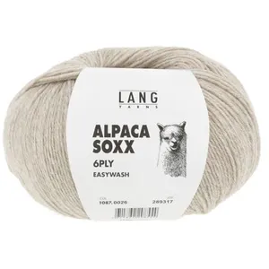 Pelote de laine Alpaca Soxx 6-PLY - 150GR - Lang Yarns 0026 Sable Chin...