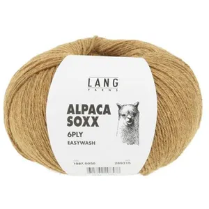Pelote de laine Alpaca Soxx 6-PLY - 150GR - Lang Yarns 0050 Laiton Chi...