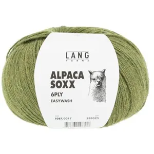 Pelote de laine Alpaca Soxx 6-PLY - 150GR - Lang Yarns 0017 Vert chiné...