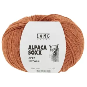 Pelote de laine Alpaca Soxx 6-PLY - 150GR - Lang Yarns 0059 Orange Chi... pas cher