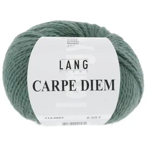 Pelote de Laine et Alpaga à tricoter CARPE DIEM - Lang Yarns 0093 Vert...