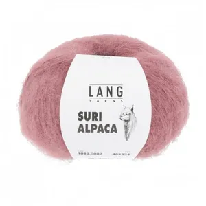 Pelote de 100% Alpaga SURI ALPACA - 25GR - Lang Yarns(...) - 0087 Rose pas cher