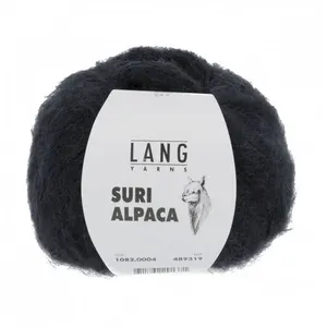 Pelote de 100% Alpaga SURI ALPACA - 25GR - Lang Yarns 0004 Noir - 0004... pas cher