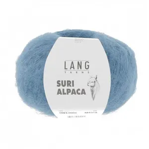 Pelote de 100% Alpaga SURI ALPACA - 25GR - Lang Yarns 0006 Bleu - 0006... pas cher