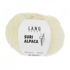 Pelote de 100% Alpaga SURI ALPACA - 25GR - Lang Yarns 0014 Ecru - 0014... pas cher