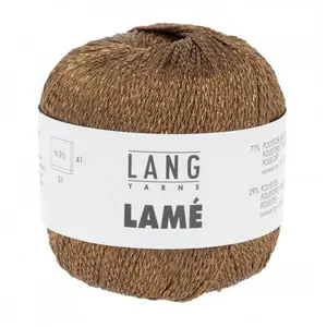 GENERIQUE Fil brillant à tricoter LAME - Lang Yarns(...) - 0015 Marron pas cher