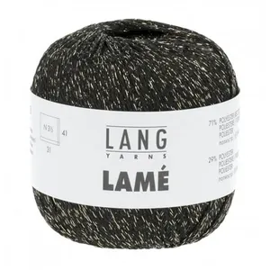 GENERIQUE Fil brillant à tricoter LAME - Lang Yarns(...) - 0004 Noir