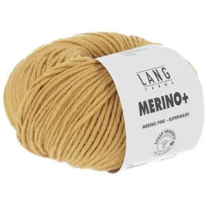 Pelote de Laine à tricoter MERINO + (PLUS) - Lang Yarns Moutarde (111)... pas cher