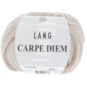 Pelote de Laine et Alpaga à tricoter CARPE DIEM - Lang Yarns 0026 Marr...