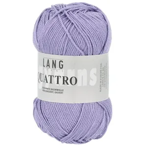 Non communiqué Fil à tricoter 100% coton QUATTRO - Lang Yarns(...) - 07 Violet
