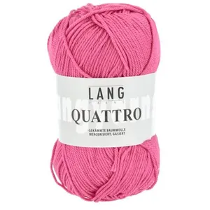 Non communiqué Fil à tricoter 100% coton QUATTRO - Lang Yarns(...) - 65 Rose pas cher
