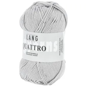 Non communiqué Fil à tricoter 100% coton QUATTRO - Lang Yarns(...) - 24 Gris