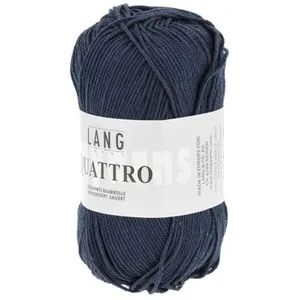 Non communiqué Fil à tricoter 100% coton QUATTRO - Lang Yarns(...) - 25 Bleu