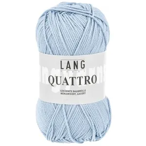 Non communiqué Fil à tricoter 100% coton QUATTRO - Lang Yarns(...) - 20 Bleu