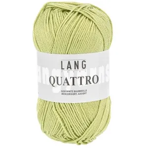 Non communiqué Fil à tricoter 100% coton QUATTRO - Lang Yarns(...) - 16 Vert pas cher