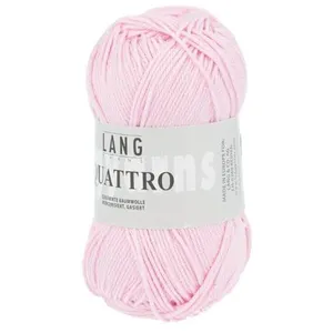 Non communiqué Fil à tricoter 100% coton QUATTRO - Lang Yarns(...) - 09 Rose pas cher