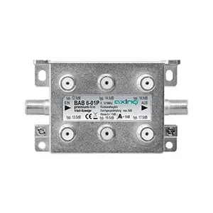 Comparateur de prix : bab 6?01p dérivateur 6 directions la télévision par câble catv multimédia dvb t2 classe a + 10 db, 5?1218 mhz métal